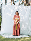 Terracotta Flow Maxi Dress