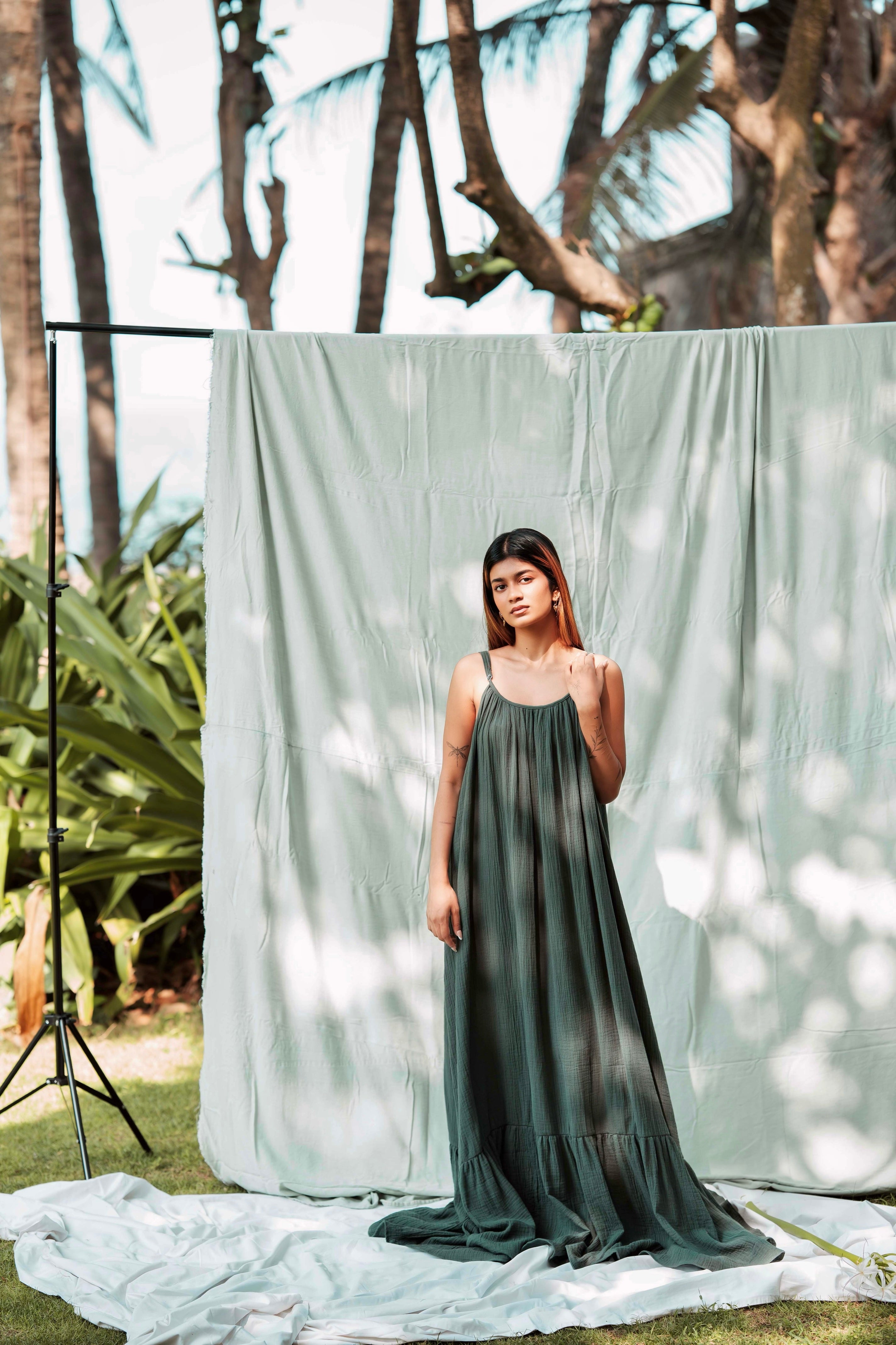 Forest Flow Maxi Dress